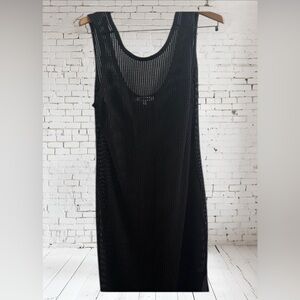 Black Mesh Swim Coverup